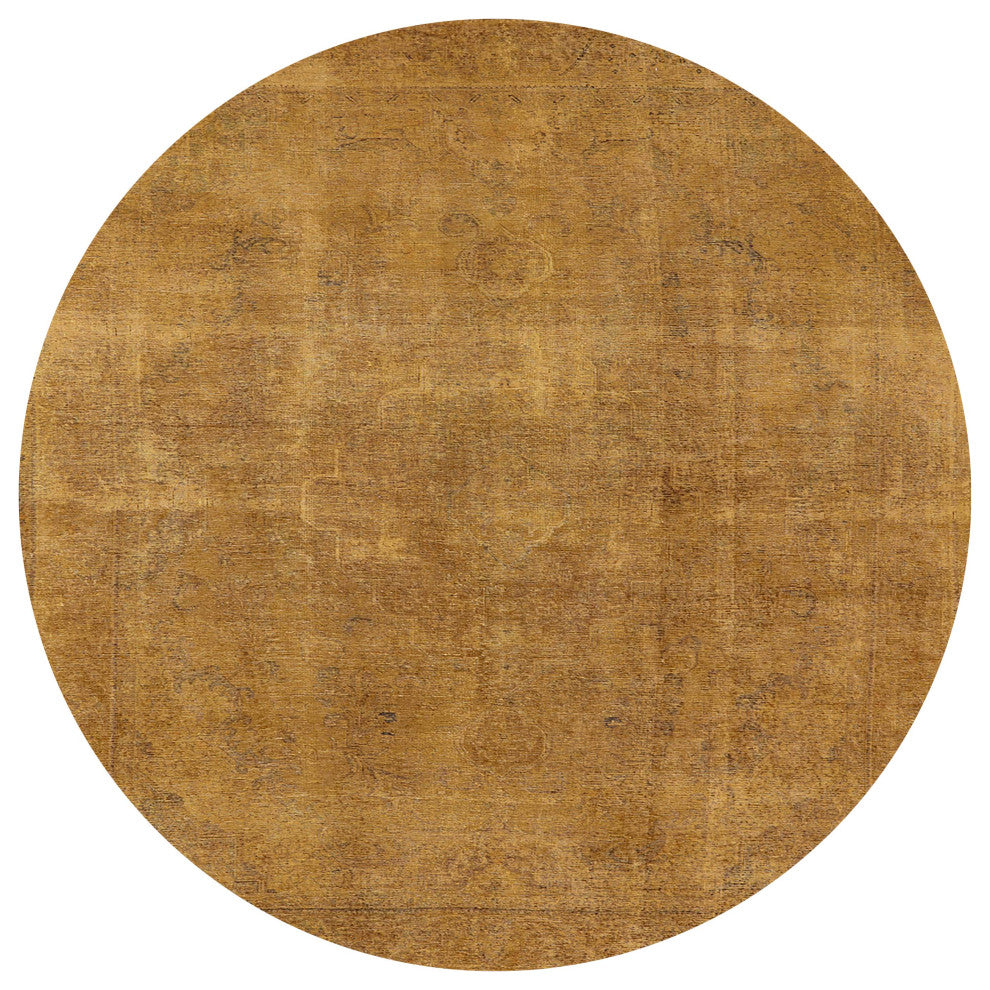 Ahgly Company Indoor Round Mid-Century Modern Area Rugs, 8' Round