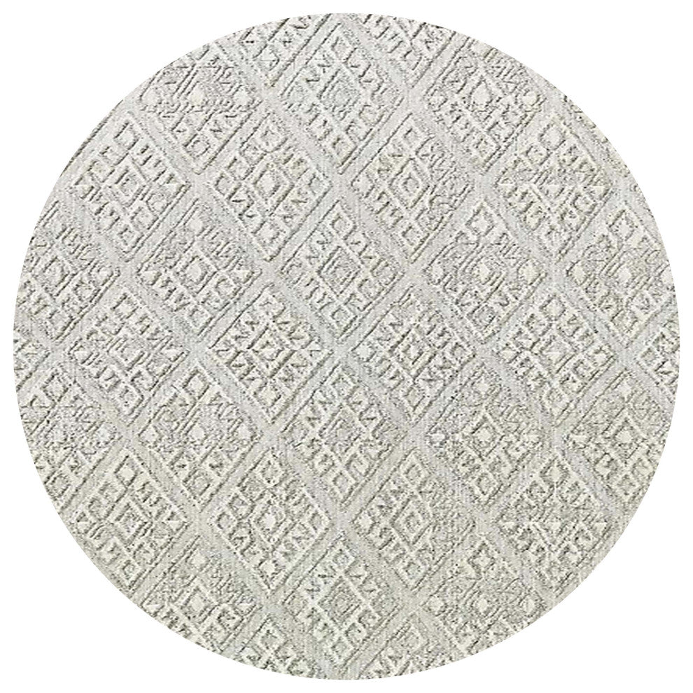 Ahgly Company Indoor Round Mid-Century Modern Area Rugs, 8' Round