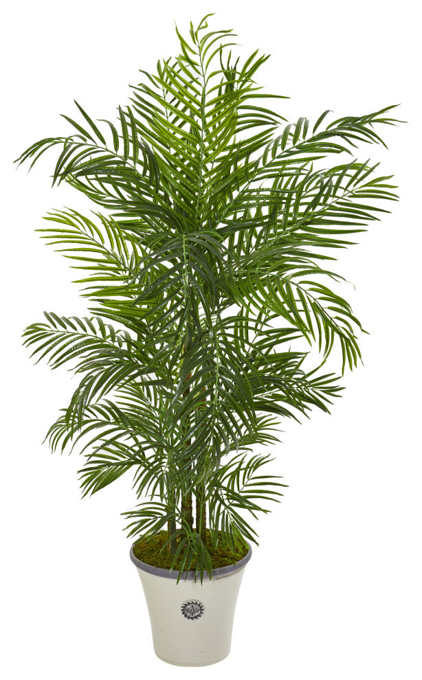 6' Areca Palm Artificial Tree, Planter UV Resistant, Indoor/Outdoor