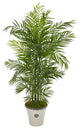 6' Areca Palm Artificial Tree, Planter UV Resistant, Indoor/Outdoor