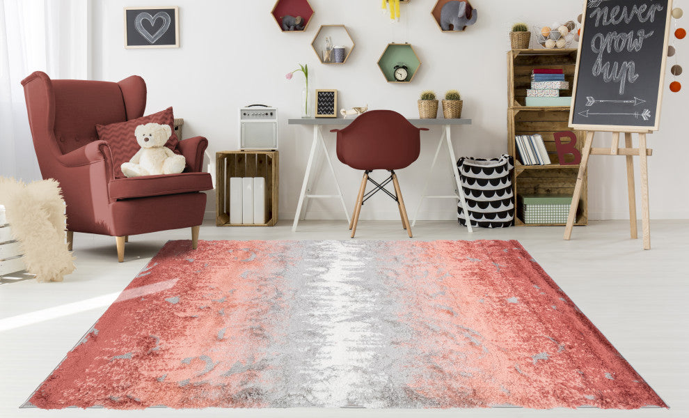 Noori Rug High-low Sierra Grey/Terracotta Rug