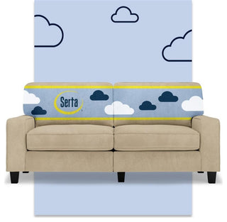 Serta Palisades 73" Track Arm Sofa with Removable Covers Sand Beige