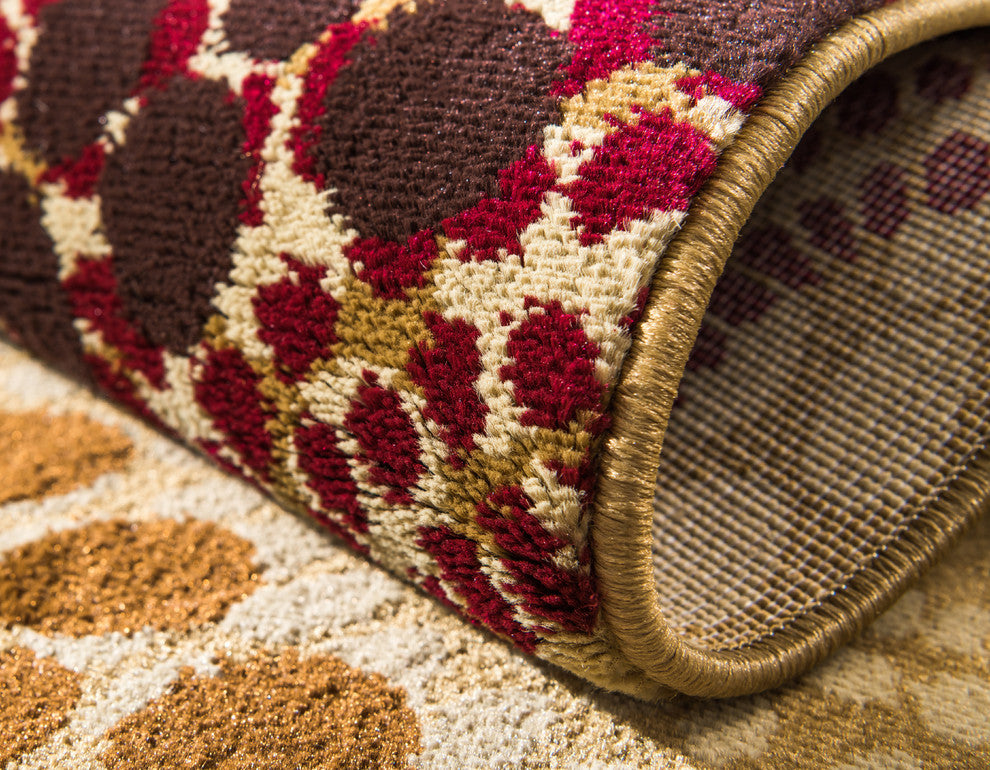 Unique Loom Beige Barista Java 2' 2 x 6' 0 Runner Rug