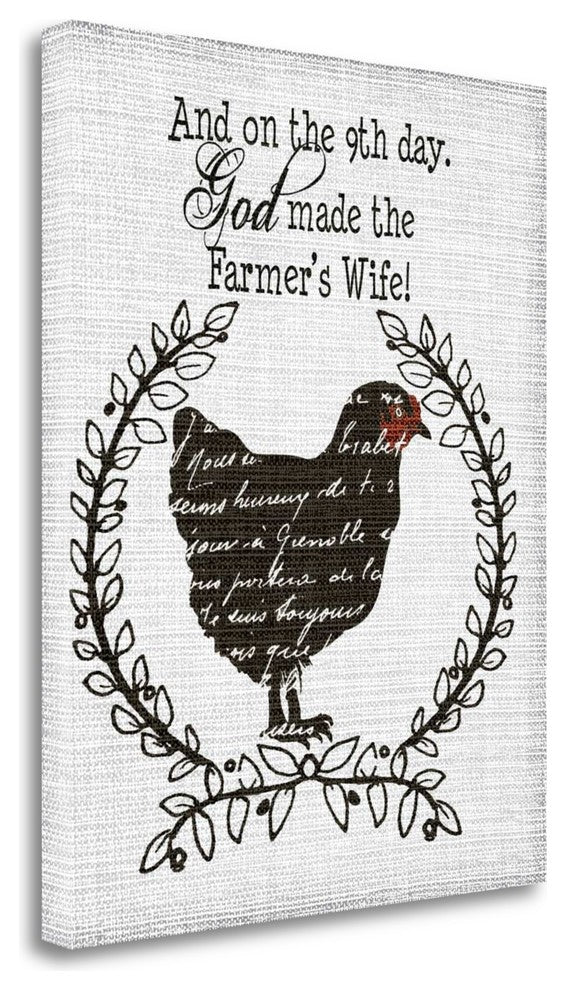 "Farmers Wife" By Jo Moulton, Giclee Print on Gallery Wrap Canvas, Ready to Hang