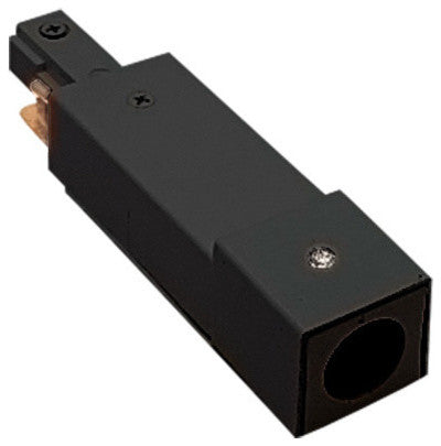 WAC Lighting J2 Track Connectors, Black, Live End Bx Feed
