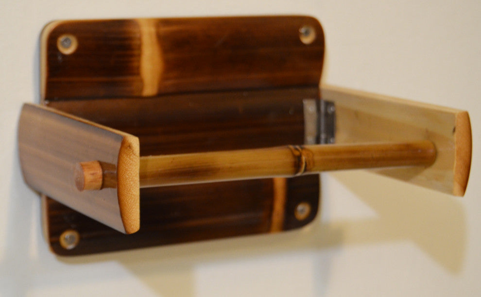Eco-friendly Bamboo Toilet Paper Holder
