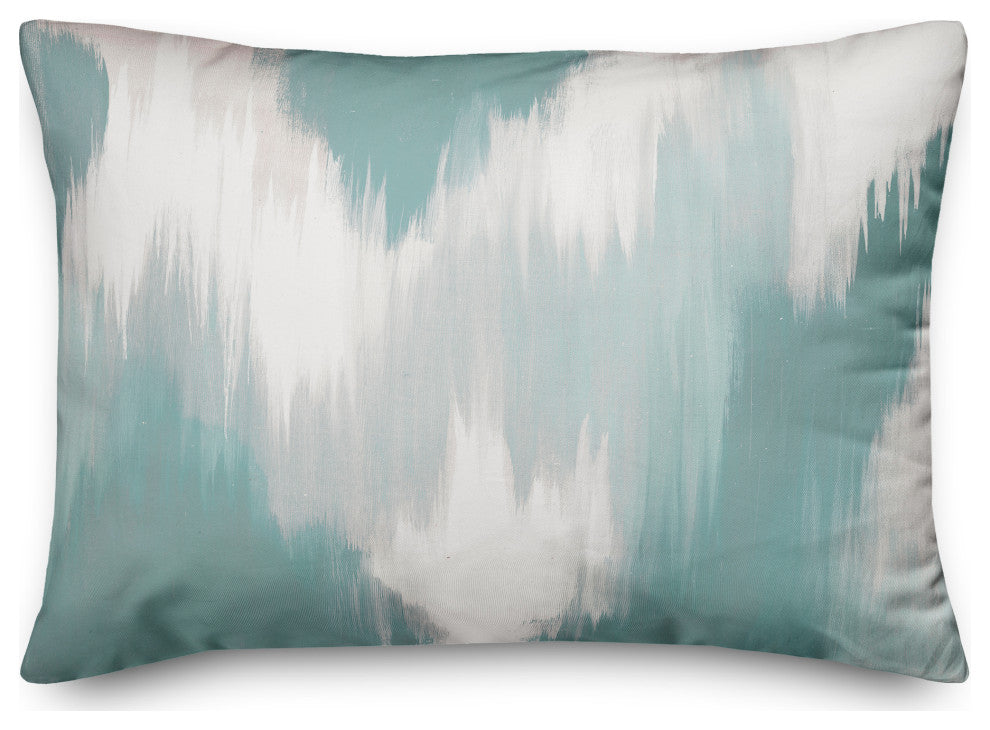 Teal Splotches 20x14 Spun Poly Pillow