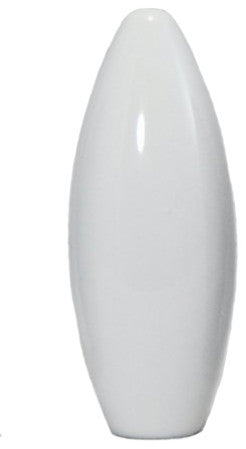 Urbanest Bullet Lamp Finial, 2", Glossy White