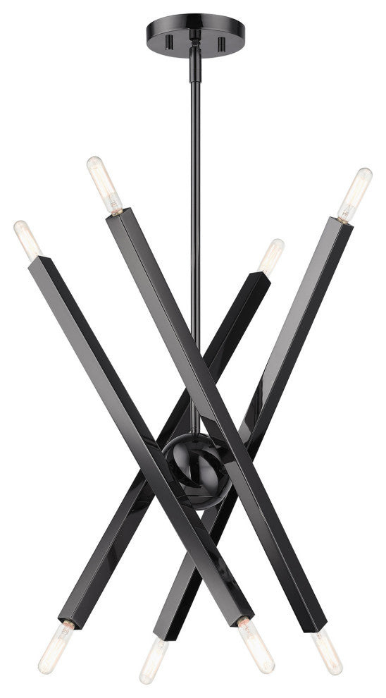 Black Chrome Modern, Urban, Sputnik, Dynamic, Timeless Chandelier