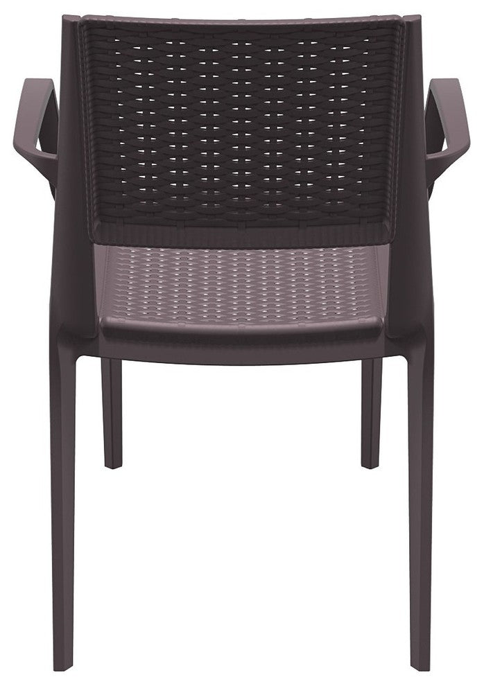 Compamia Capri Outdoor Dining Armchairs, Set of 2, Brown