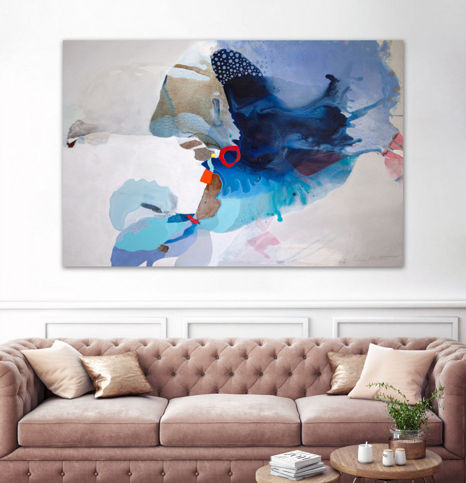 Ocean Tides - 72 x 48 by Lina Alattar