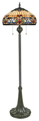 Quoizel TFBF9362VB Three Light Floor Lamp Belle Fleur Vintage Bronze