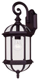 Kensington Wall-Mount Lantern, Textured Black, 20"