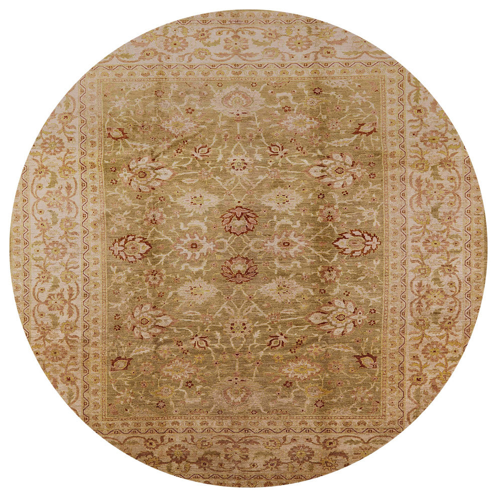 Ahgly Company Indoor Round Mid-Century Modern Area Rugs, 7' Round