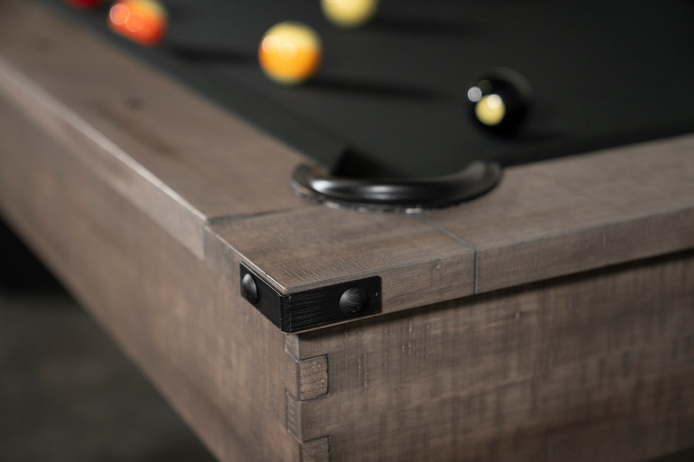 Hunter 8' Slate Pool Table Antique WithWood Legs