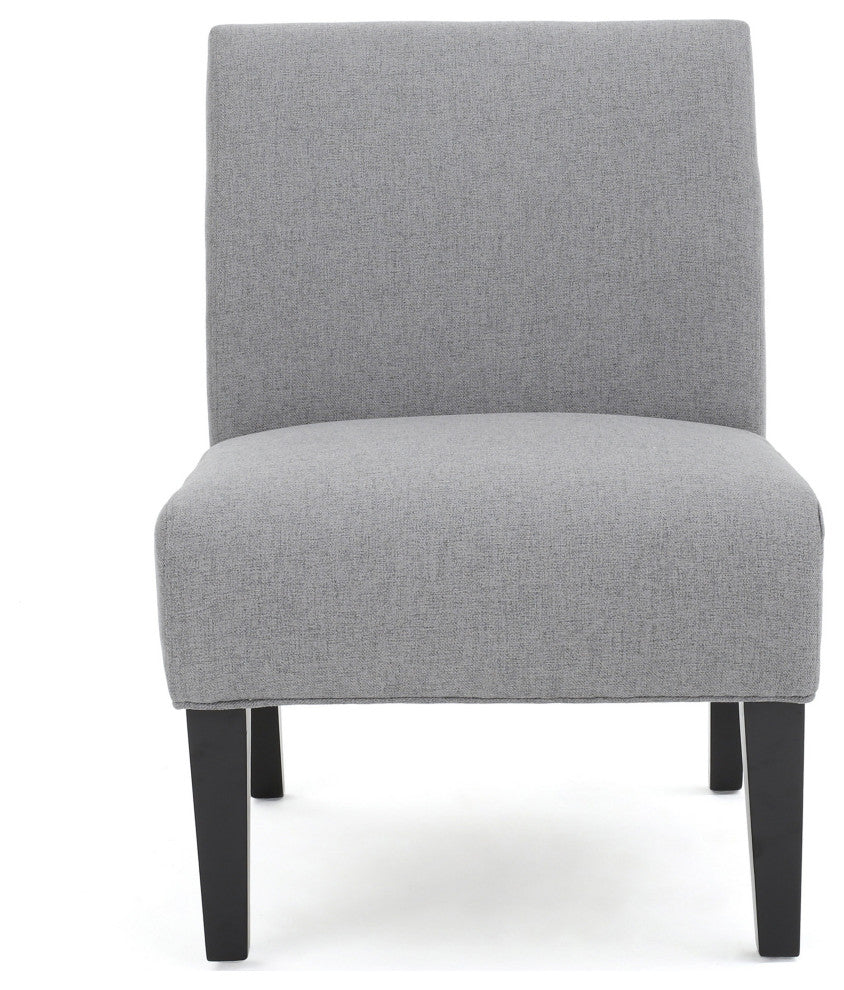 GDF Studio Kendal Fabric Grand Accent Chair, Gray / Set of 2