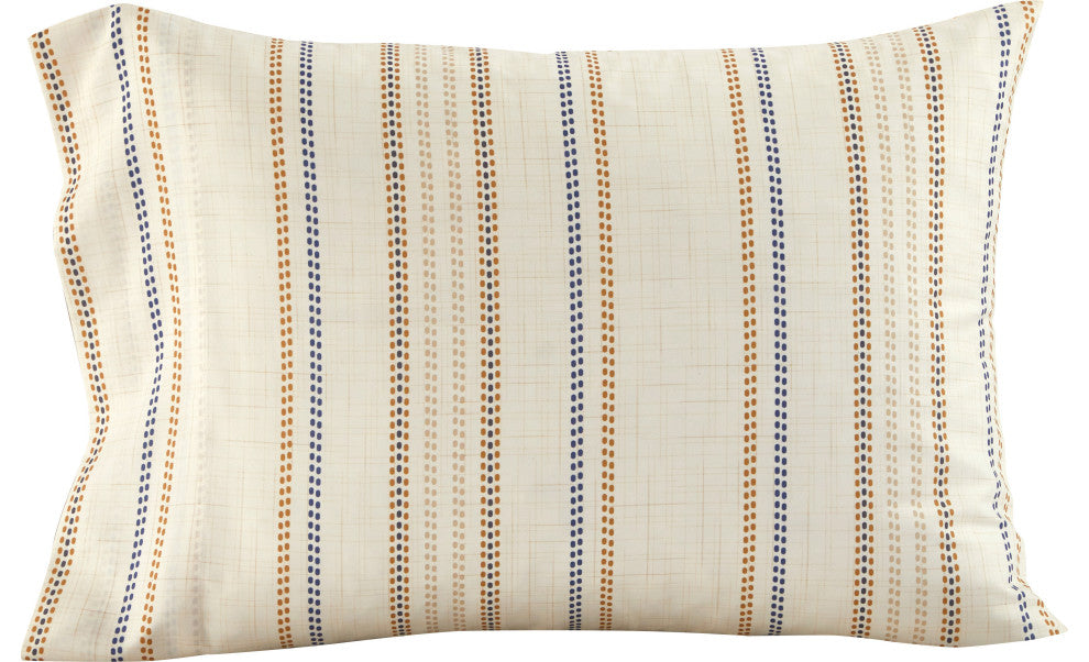 Tripoly 4 Piece Flat Sheet Set Striped, Beige, Full
