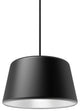 Pillbox 10" Pendant - Black w/White Interior - Integrated LED