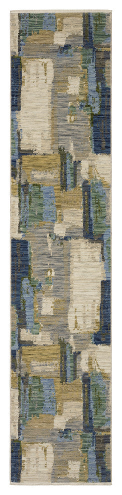 Oriental Weavers Soleri SOL05 Abstract Rug, Blue, 3'3"x5'