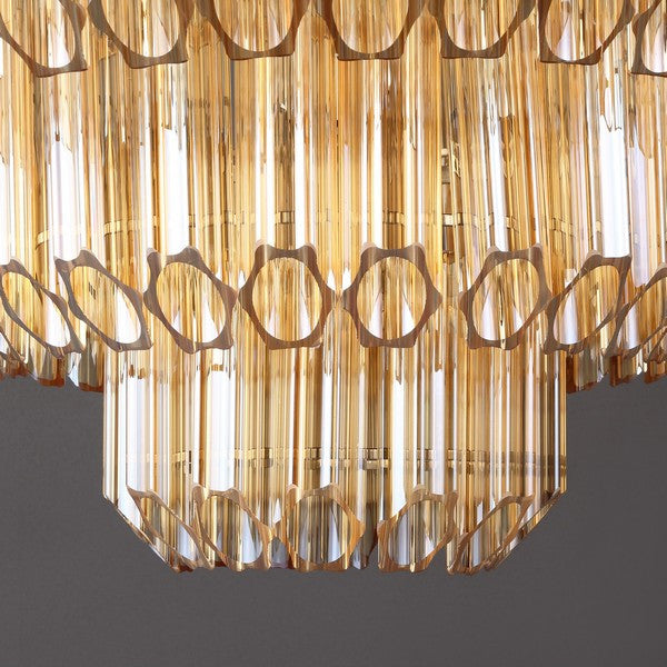 Safavieh Couture Adaline Glass Chandelier Nickel