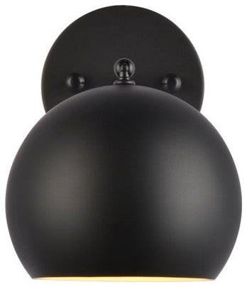 Oscar 1-Light Black Wall Sconce