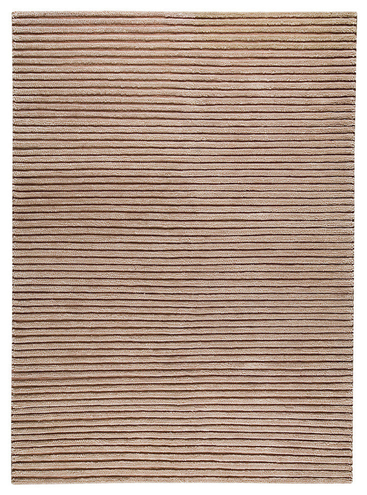 Hand Woven Beige New Zealand Wool Area Rug