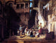 Carl Spitzweg Wascherinnen am Brunnen, 21"x28" Wall Decal Print