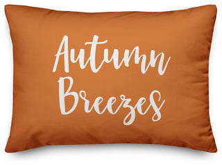 Autumn Breezes Lumbar Pillow, Orange, 14"x20"