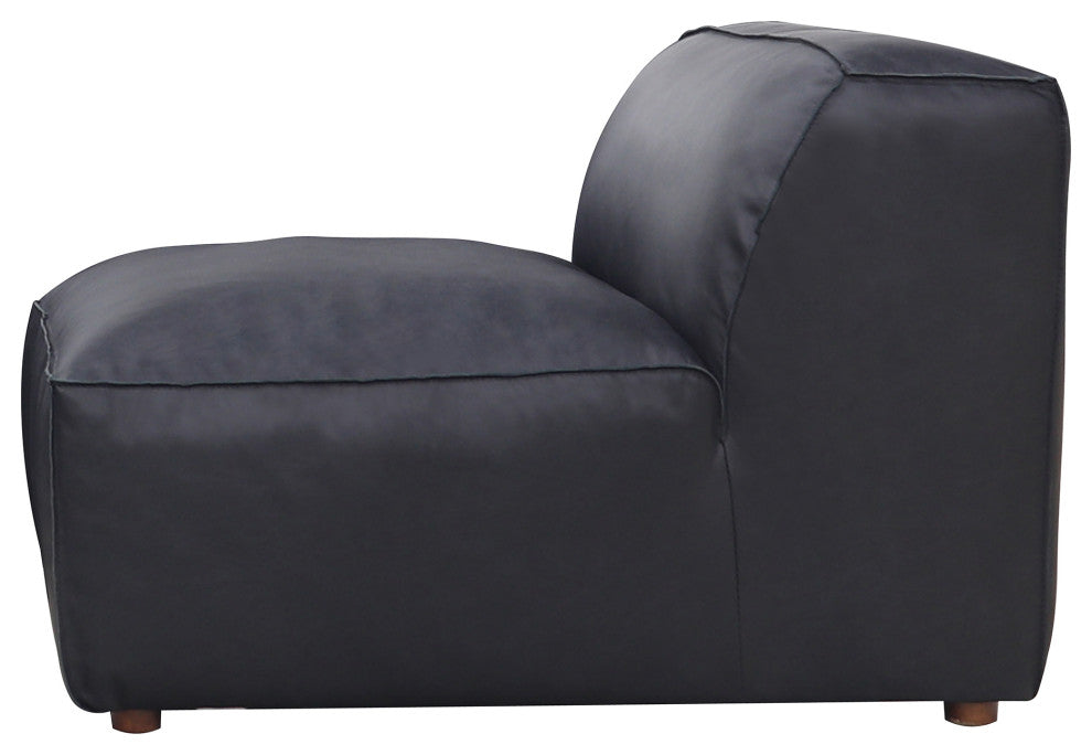 Form Slipper Chair Vantage Black Leather