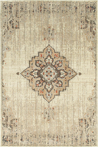 Oriental Weavers Sphinx Pasha 072J2 Rug, Ivory/Brown, 9'10"x12'10"