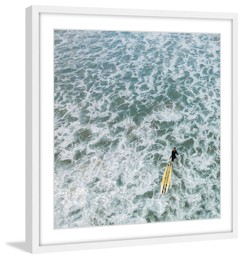 "Choppy Waters" Framed Print by Karolis Janulis