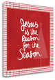 "Jesus Is The Reason - Border" By Linda Woods, Giclee on Gallery Wrap Canvas