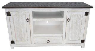 Eagle FarmHouse/Rustic 57" Entertainment Console With Open Storage/Drawer