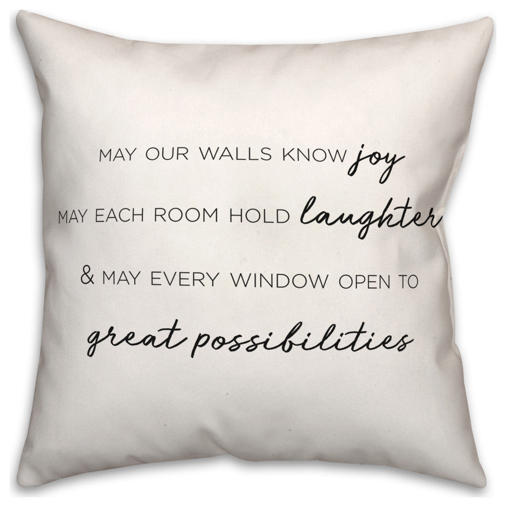 Home Wishes 18"x18" Spun Poly Pillow