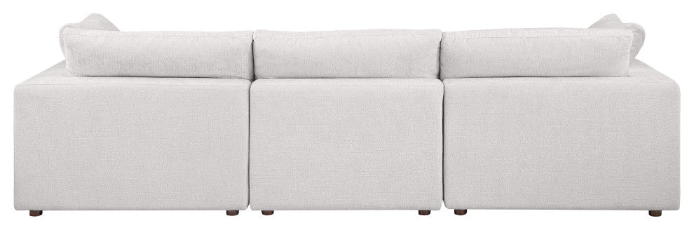 Dante Modular Sofa Upholstered, Genuine Belfast Fabric, Light Gray