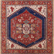 Ahgly Company Indoor Square Mid-Century Modern Area Rugs, 7' Square