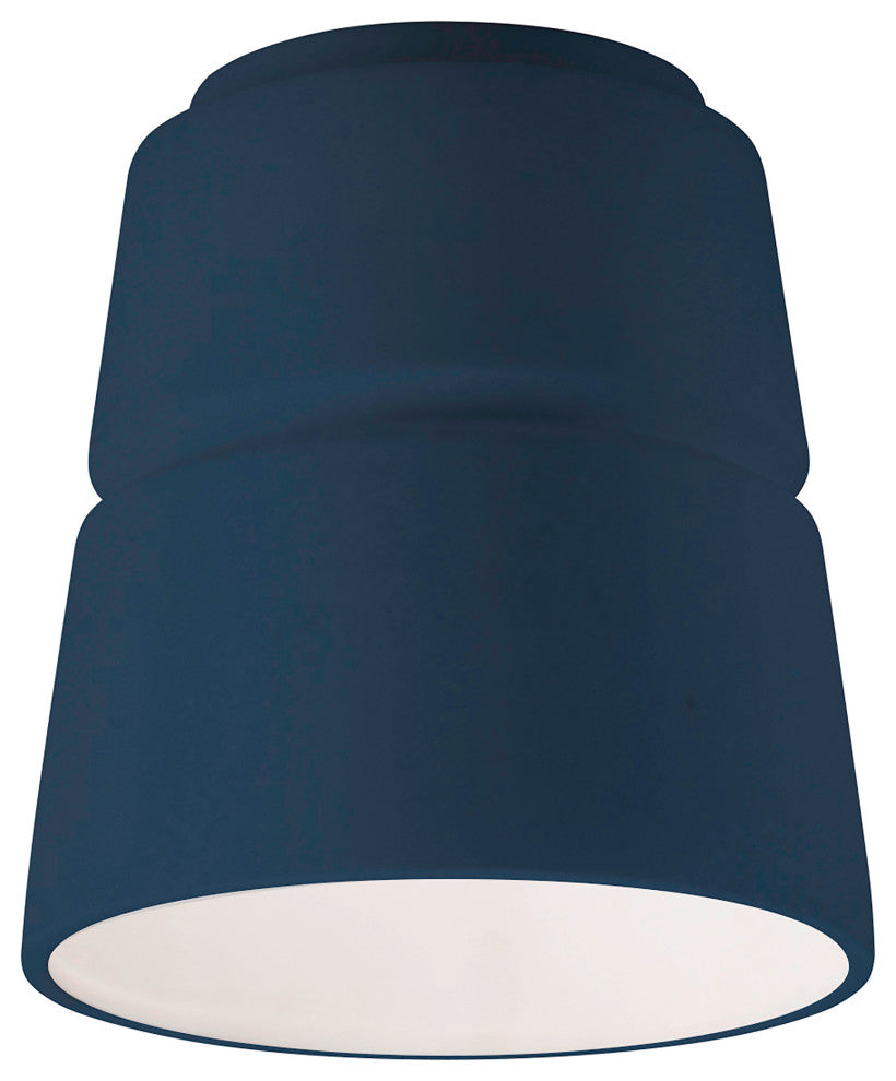 Radiance Collection, Cone Ceramic Flush-Mount, Midnight Sky Finish, E26
