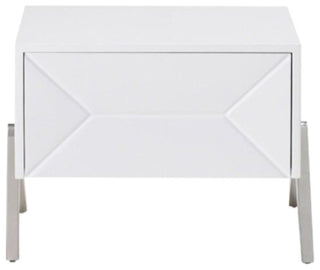 Modrest Candid Modern White Nightstand
