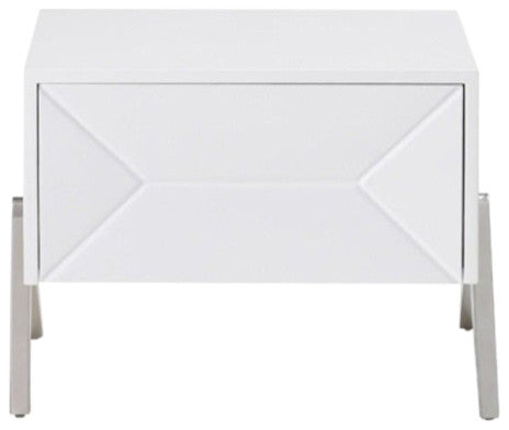 Modrest Candid Modern White Nightstand