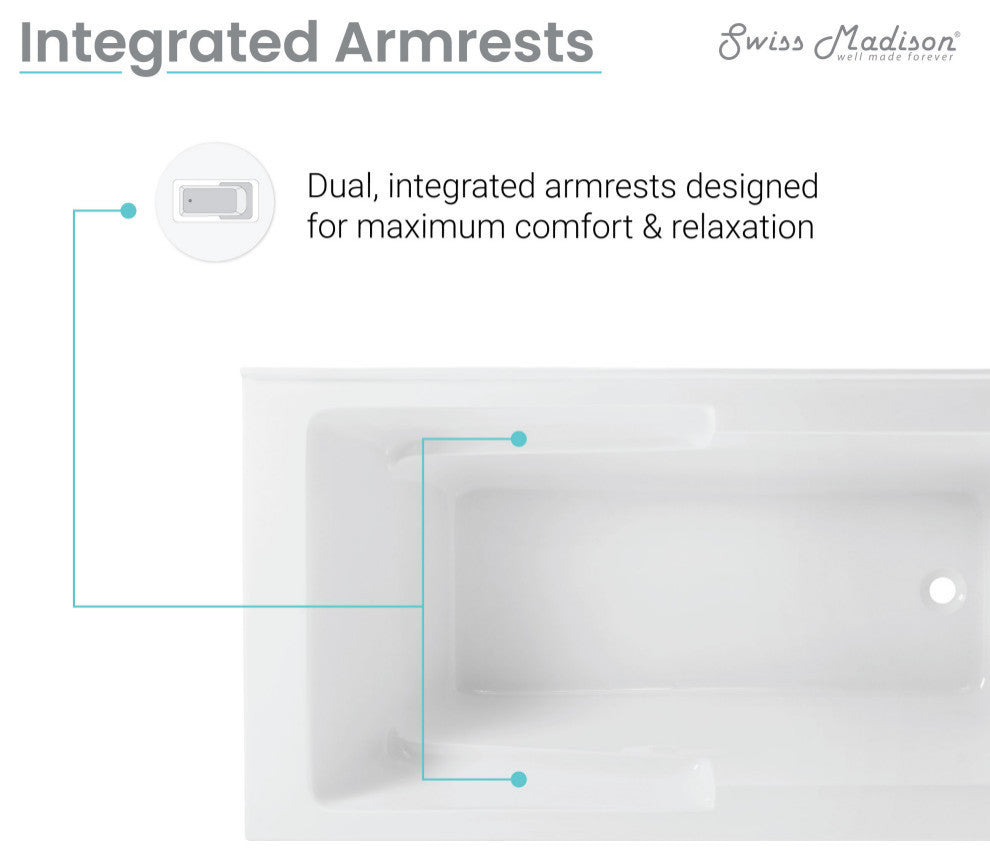 Claire Alcove Corner Apron Tub, Right-Hand Drain