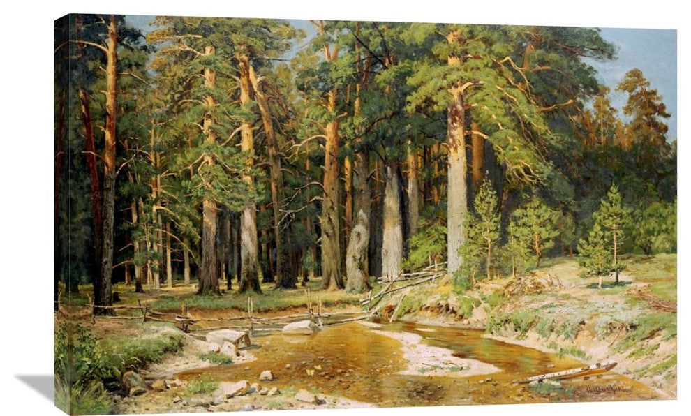 "The Mast-Tree Grove, Study" Artwork, 36" x 23"