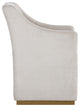 Zane Wheeled Brushed Brass Lounge Chair, Pimlico Prosecco