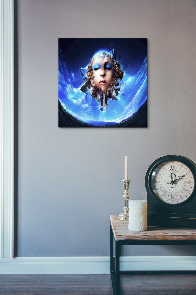 Cortesi Home "City of Light" by Mario Sanchez Nevado, Giclee Canvas, 18"x18"