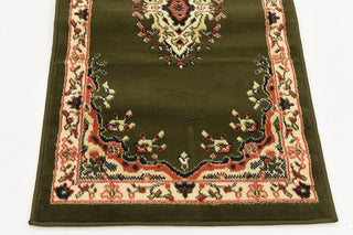 Unique Loom Green Washington Reza 2' 2 x 8' 2 Runner Rug