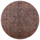Ahgly Company Indoor Round Mid-Century Modern Area Rugs, 6' Round