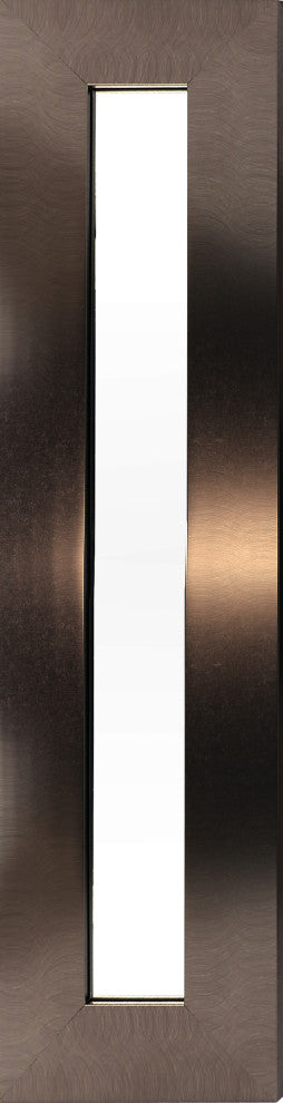 42"x11" Long Tall Decorative Accent Wall Mirrors Set of 3 Silver Taupe