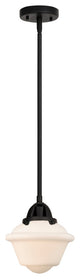 Small Oxford Mini Pendant, Matte Black, Matte White, Matte White