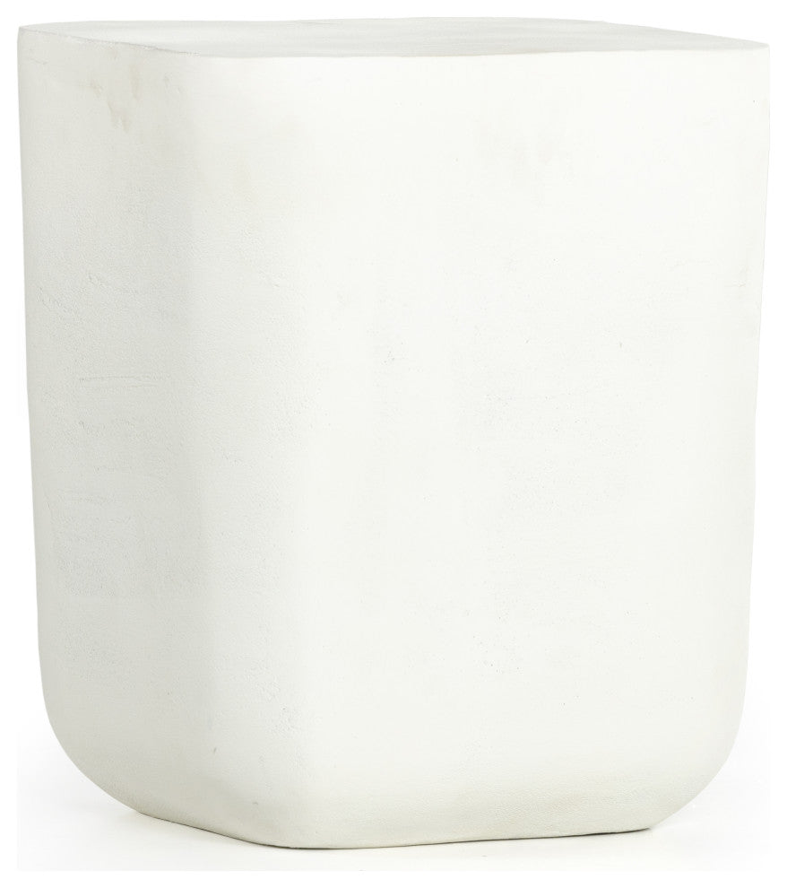 Basil Outdoor Square Drink Table-Mat Wht