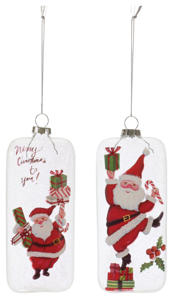 Whimsical Santa Ornament, 12-Piece Set