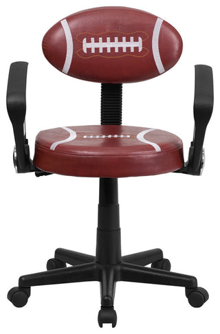 Football Swivel Task Office Chair with Arms